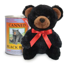 6" Canned Black Bear - Canned Critters