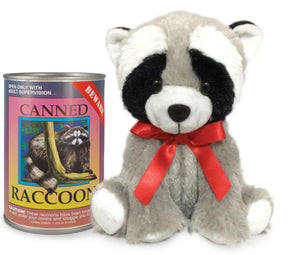 6" Canned Raccoon - Canned Critters