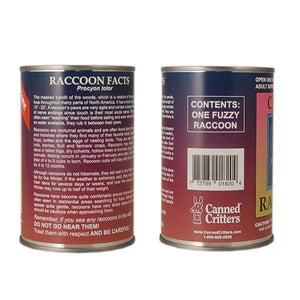 Canned Raccoon label