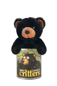 4" Mini Canned Black Bear - Canned Critters